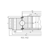 Single Row Four Point Contact Ball Slewing Bearing（01Series）--External Gear