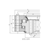 Three Row Roller Slewing Bearing (13 Series)--Internal Gear