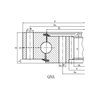 Single Row Four Point Contact Ball Slewing Bearing（Q Series）--Internal Gear