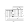 Single Row Four Point Contact Ball Slewing Bearing（HS Series）--External Gear