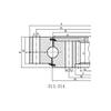 Single Row Four Point Contact Ball Slewing Bearing（01Series）--Internal Gear