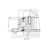 Slewing Bearing With Flange -- Internal Gear
