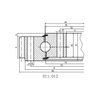 Single Row Four Point Contact Ball Slewing Bearing（01Series）--External Gear